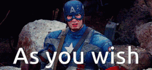 Captain America Salute GIF - Captain America Salute As You Wish GIFs