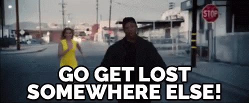 Getting Lost Together - "Go Get Lost Somewhere Else!" GIF - Walk Of Shame Elizabeth Banks Dont Include Me GIFs