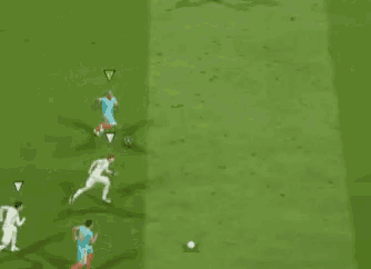 a soccer game is being played with the words ogg says no on the bottom