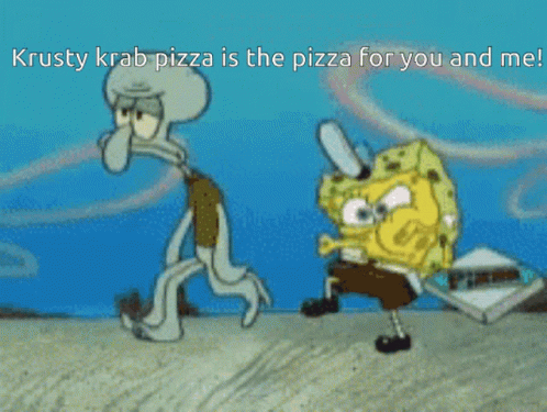 Pizza Spongebob GIF - Pizza Spongebob Krusty Krab GIFs