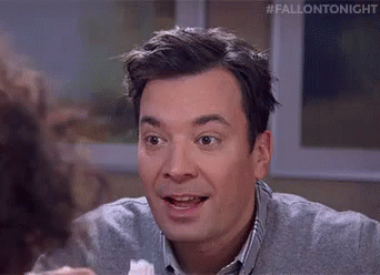 Me Nervous On A Date GIF - Jimmy Fallon Eating Paper GIFs