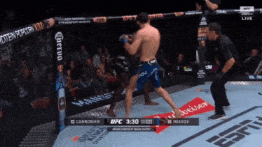 a ufc fight is being shown on espn and is being sponsored by budweiser