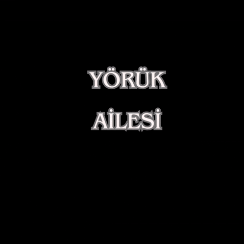 a black heart with the words yuruk ailesi on it