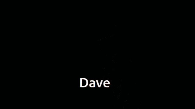 a cartoon of a girl with pink hair and the name dave