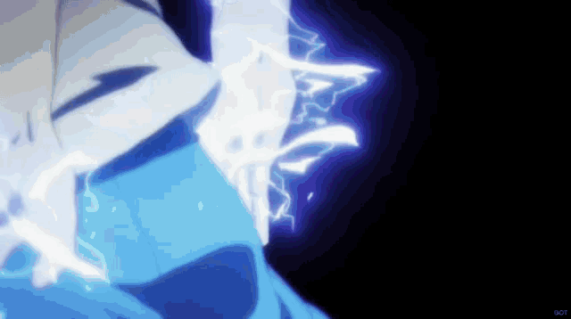 a person is being struck by a lightning bolt and the word got is visible in the corner