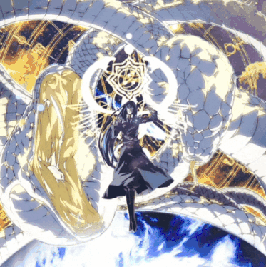 a drawing of a man surrounded by a snake with the letter o on it