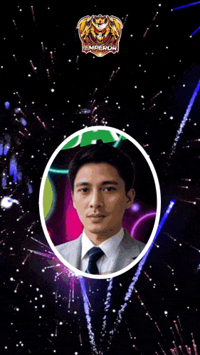 a happy birthday card with a picture of a man in a suit