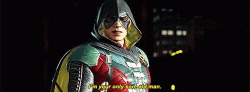 Injustice Robin GIF - Injustice Robin Im Your Only Son Old Man GIFs