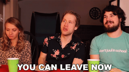 You Can Leave Now Jesse Ridgeway GIF - You Can Leave Now Jesse Ridgeway Mcjugger Nuggets GIFs