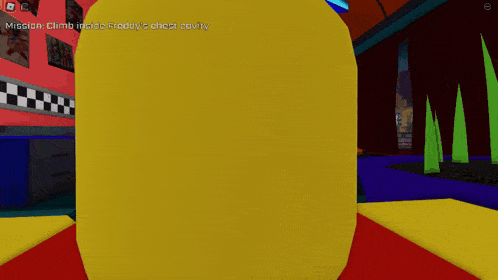 a screenshot of a video game that says mission climb inside freddy 's chest cavity on it