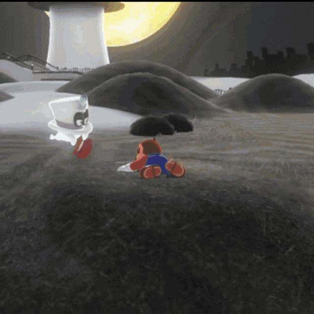 Super Mario Odyssey Spooky GIF - Super Mario Odyssey Mario Spooky GIFs