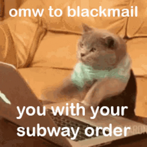 Blackmail Subway GIF
