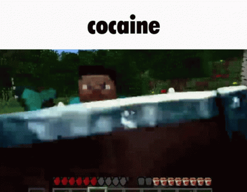 Minecraft Real Life GIF - Minecraft Real Life Cocaine GIFs