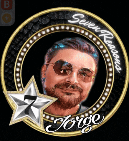 a picture of a man named jorge in a circle