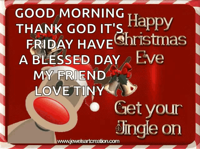 a picture of a reindeer with a christmas message