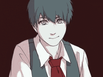 a drawing of a boy wearing a white shirt and a red tie