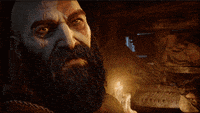 a close up of a man with a beard