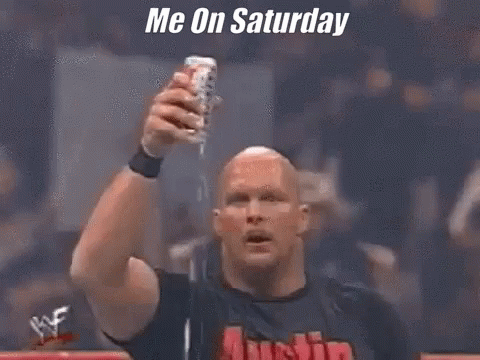 Steve Austin Drinking Beer GIF - Steve Austin Drinking Beer Saturday GIFs