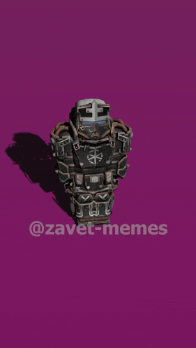 a 3d model of a soldier with the hashtag @zavet-memes at the bottom