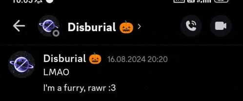 a screenshot of a text message between two people .