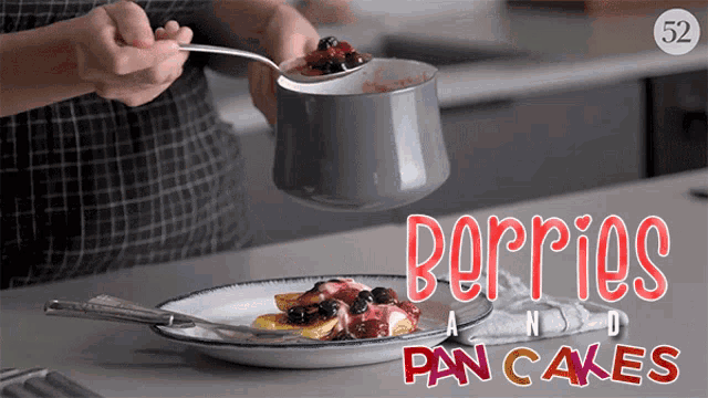 Berries And Pancakes Breakfast GIF - Berries And Pancakes Breakfast Flavorful GIFs