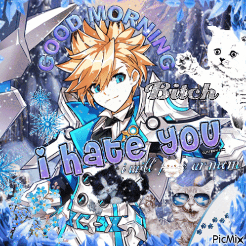 a good morning bitch i hate you graphic