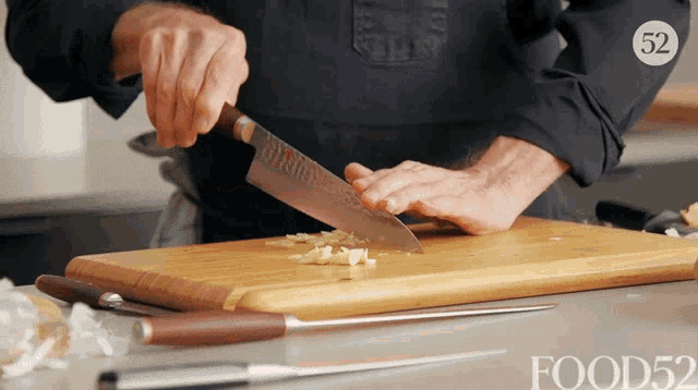Chopping Garlic Chopping GIF