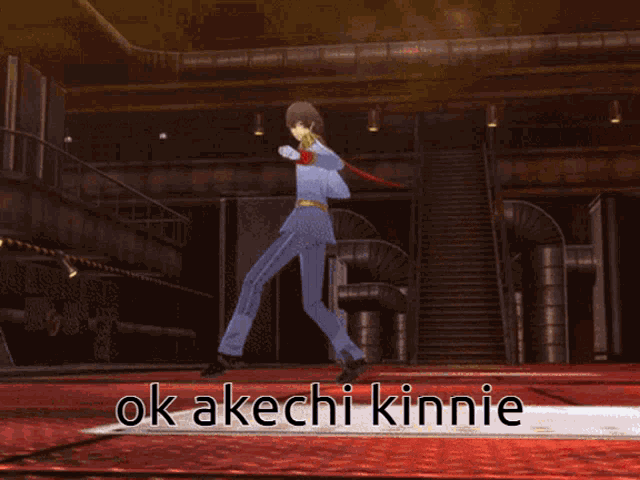 a man in a military uniform says " ok akichi kinnie "
