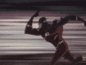 a cartoon of a man in a superhero costume