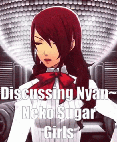 Discussing Nyan Neko Sugar Girls Mitsuru GIF - Discussing Nyan Neko Sugar Girls Nyan Neko Sugar Girls Mitsuru GIFs