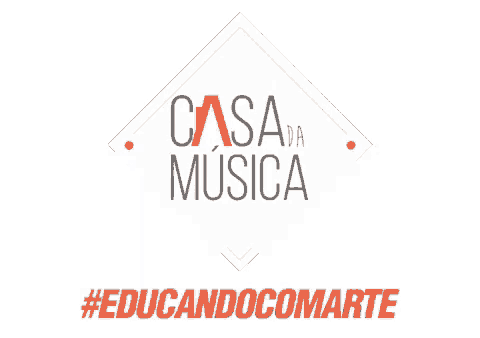 a logo for casa da musica with the hashtag #educandocomarte below it