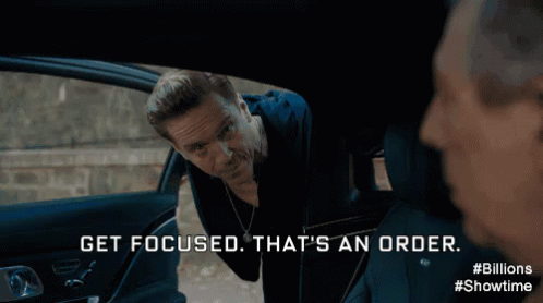 Get Focused, That'S An Order. GIF - Damian Lewis Bobby Axelrod Focus In GIFs