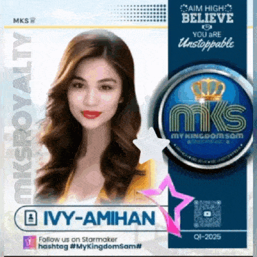 ivy-amihan is featured on a poster for mk royalty
