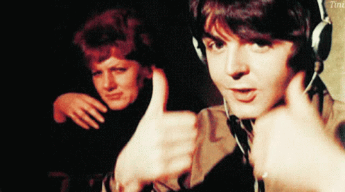 The Beatles Thumbs Up GIF - The Beatles Thumbs Up Sounds Good GIFs