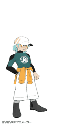 a cartoon drawing of a boy wearing a hat