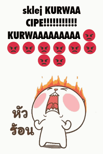 a cartoon of a bear holding a piece of paper with a carrot on it and the words " sklej kurwaa cipe "