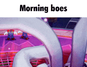 a picture of a video game with the words morning boes