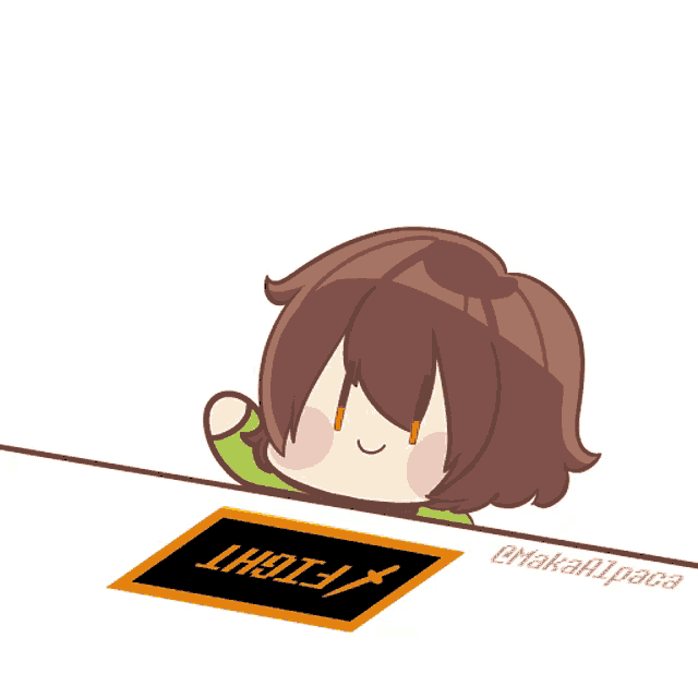 a cartoon drawing of a girl with a sign that says height on it