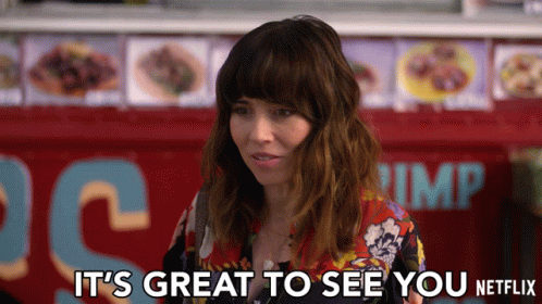 Its Great To See You Linda Cardellini GIF - Its Great To See You Linda Cardellini Judy Hale GIFs
