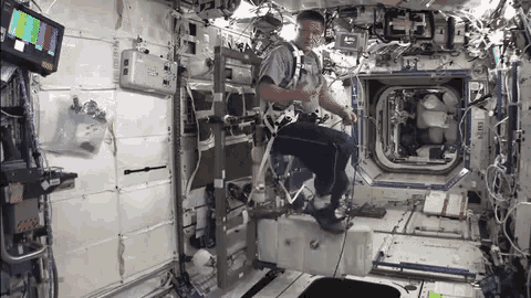 Space Cycling GIF