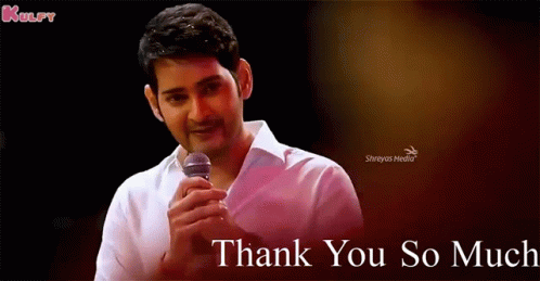 Thank You So Much Mahesh Babu GIF - Thank You So Much Mahesh Babu Mahesh GIFs
