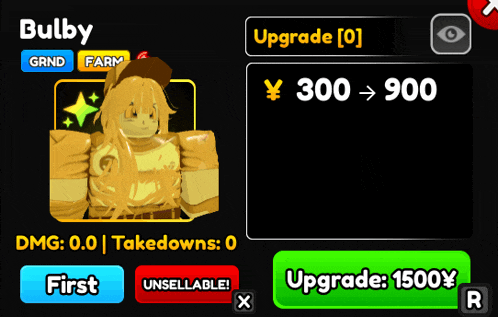 a screenshot of a game that says bulby on the top