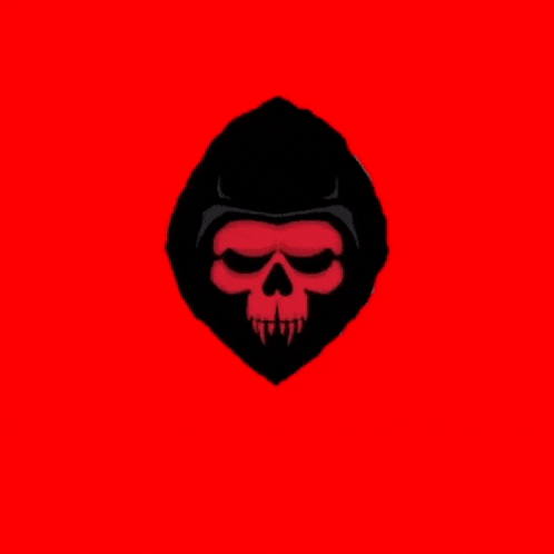 a grim reaper with a skull and crossed scythes