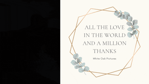 a picture of a bride and groom with a quote from white oak pictures