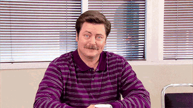 Parks And Rec Ron Swanson GIF - Parks And Rec Ron Swanson Dont Even Care GIFs