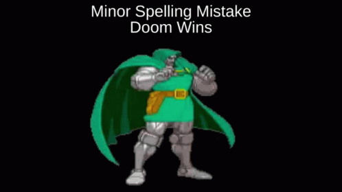 Doctor Doom Spelling Mistake GIF - Doctor Doom Spelling Mistake GIFs