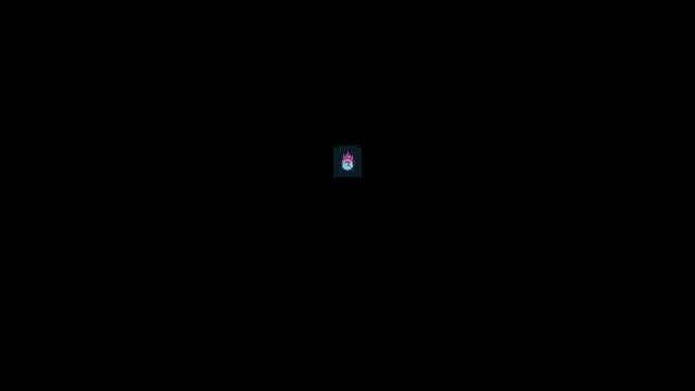 a blue light is shining on a black background in the dark .