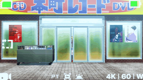 a store front with a sign that says dvd