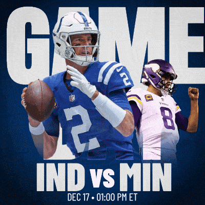 indianapolis colts and minnesota vikings play a game on dec 17