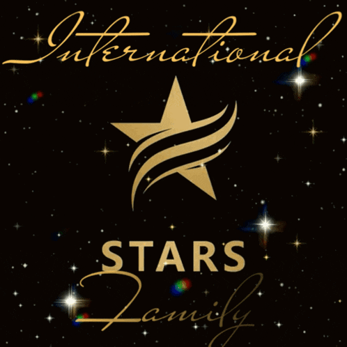a poster that says international stars family